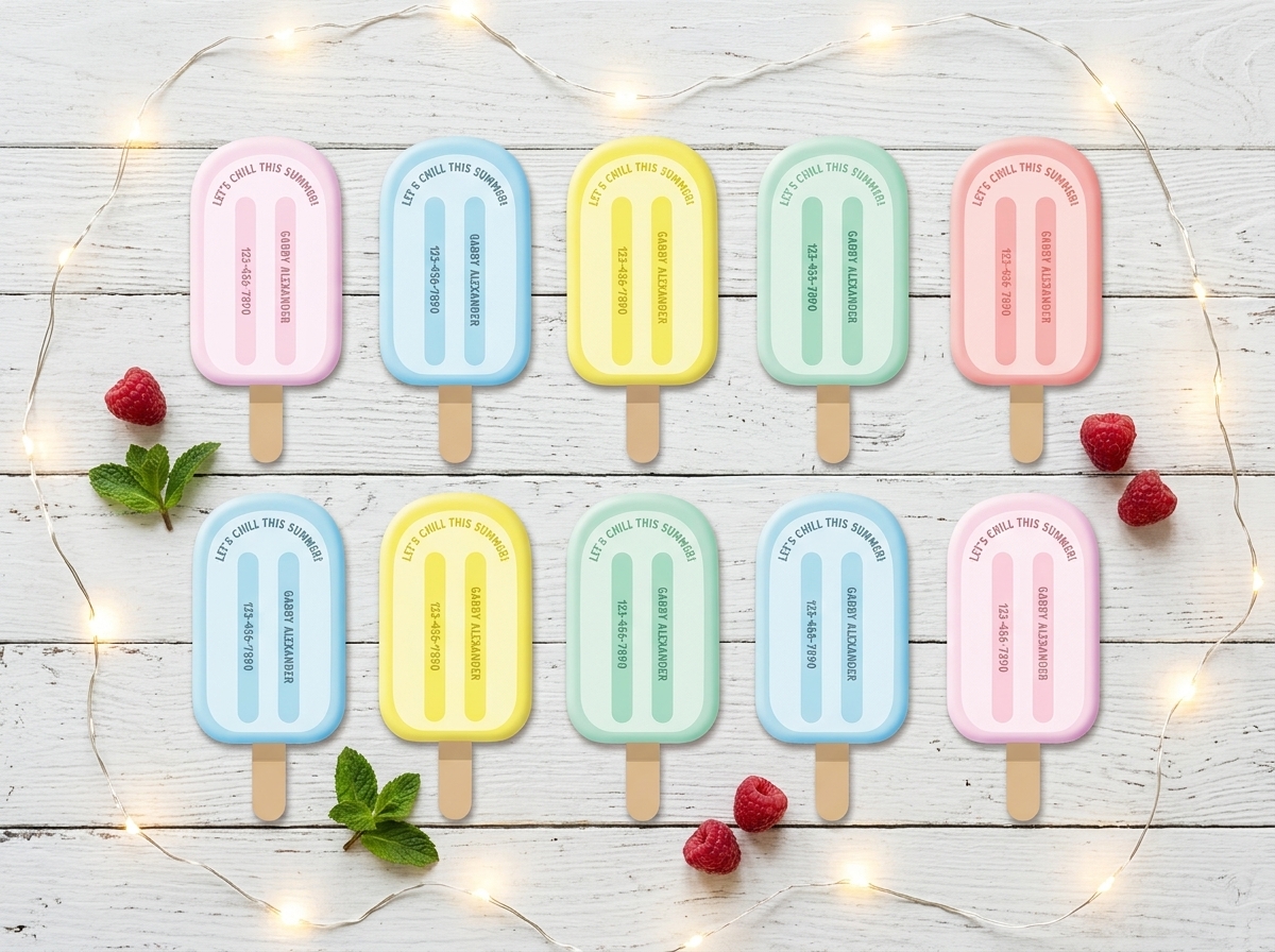 FREE PRINTABLE! Summer Contact Cards for Kids!