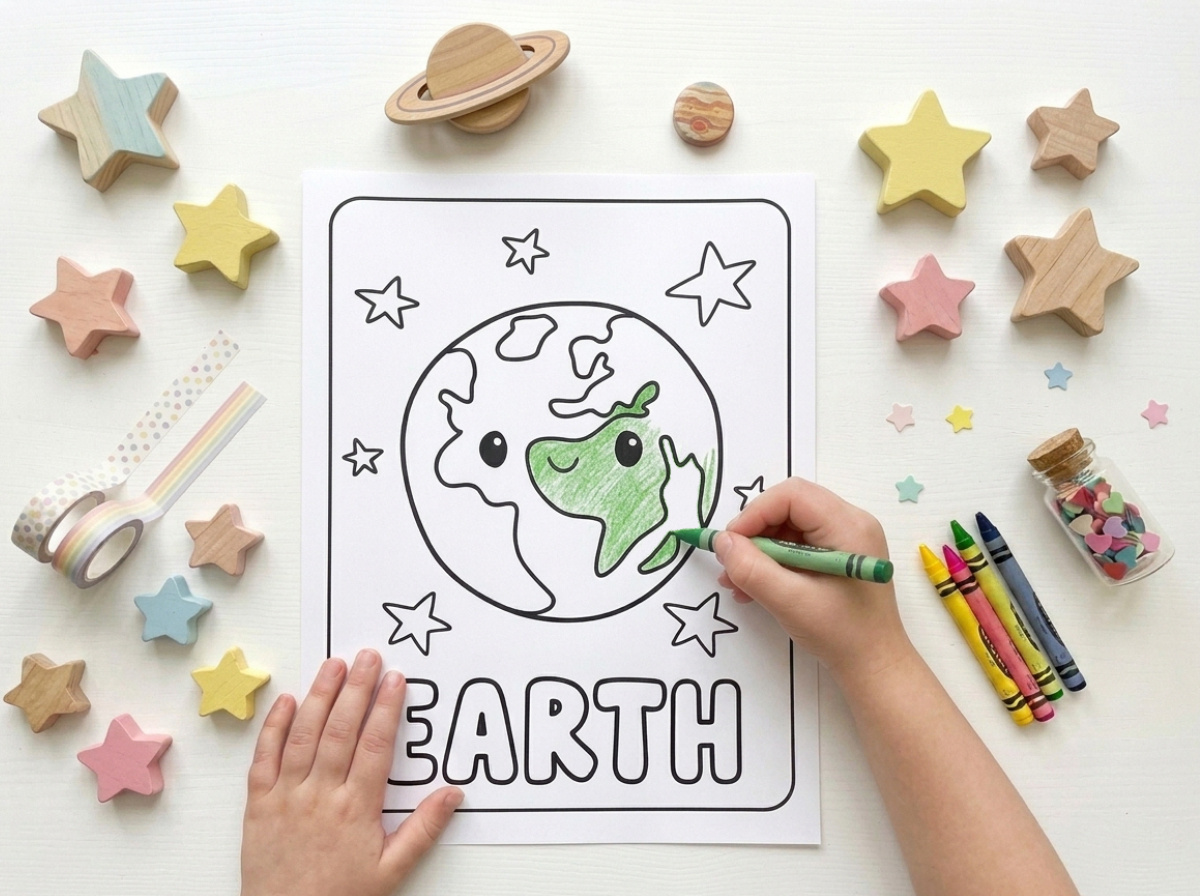 Free Printable Planet Coloring Pages for Kids (Cute Solar System PDF Printables)